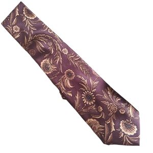 SOLD Christian Dior Monsieur Black Floral Paisley Print Tie